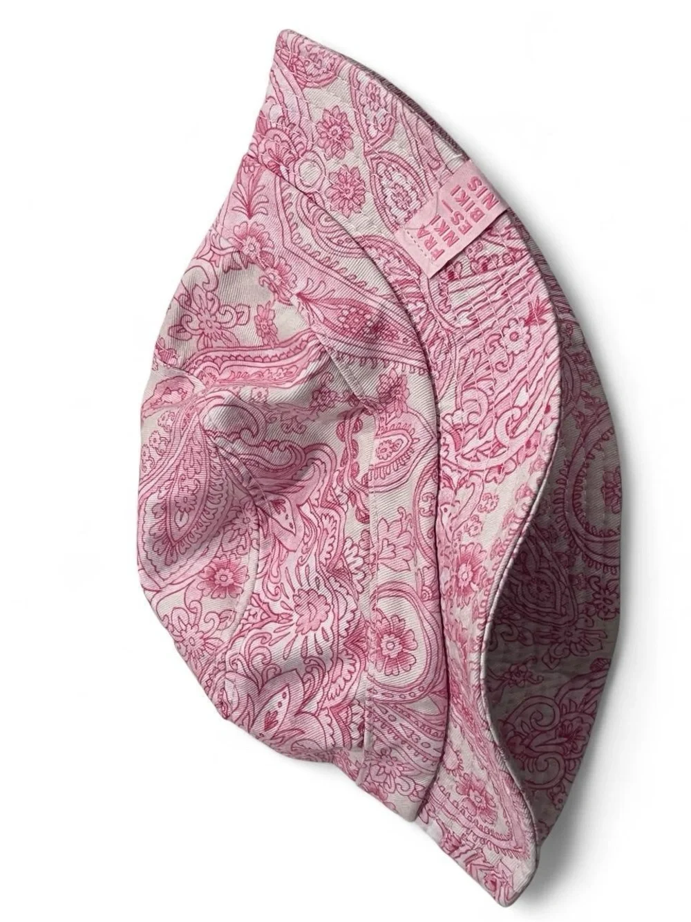 Frankies Bikinis Jax pink paisley bucket hat XS/S